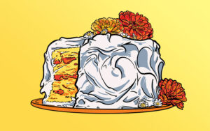 Illustration of a Lane cake.