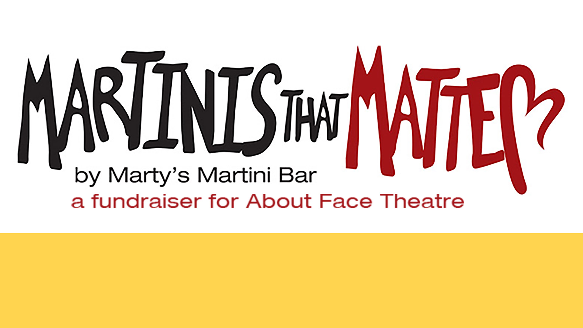 Martinis That Matter text banner